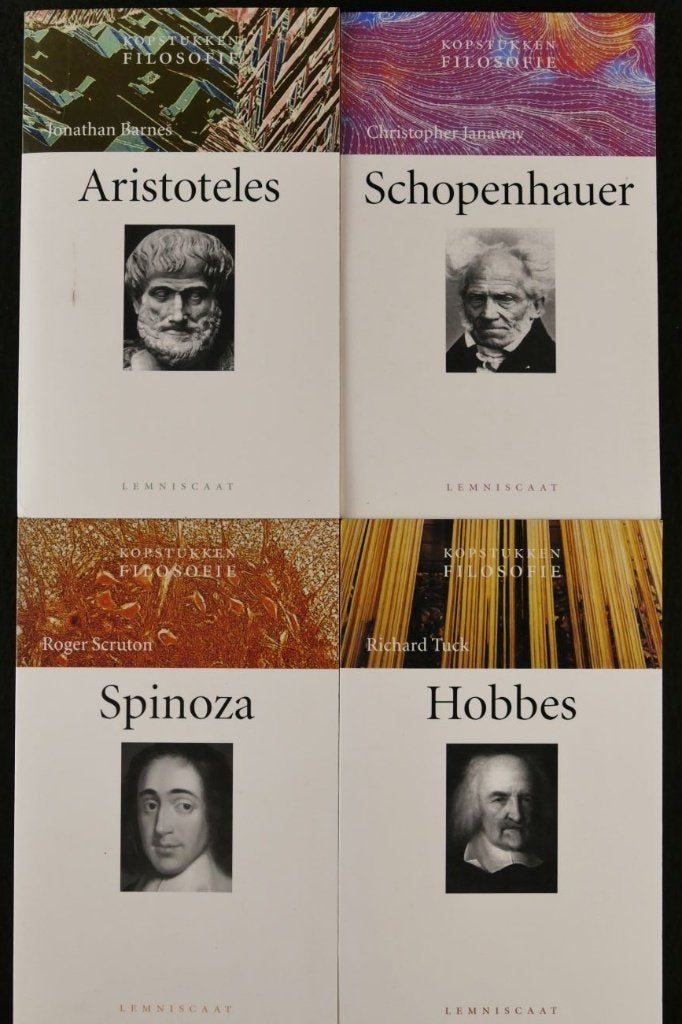 4x Filosofie:Spinoza, Schopenhauer, Hobbes, Aristoteles 2000, Ophalen of Verzenden, Zo goed als nieuw, Algemeen
