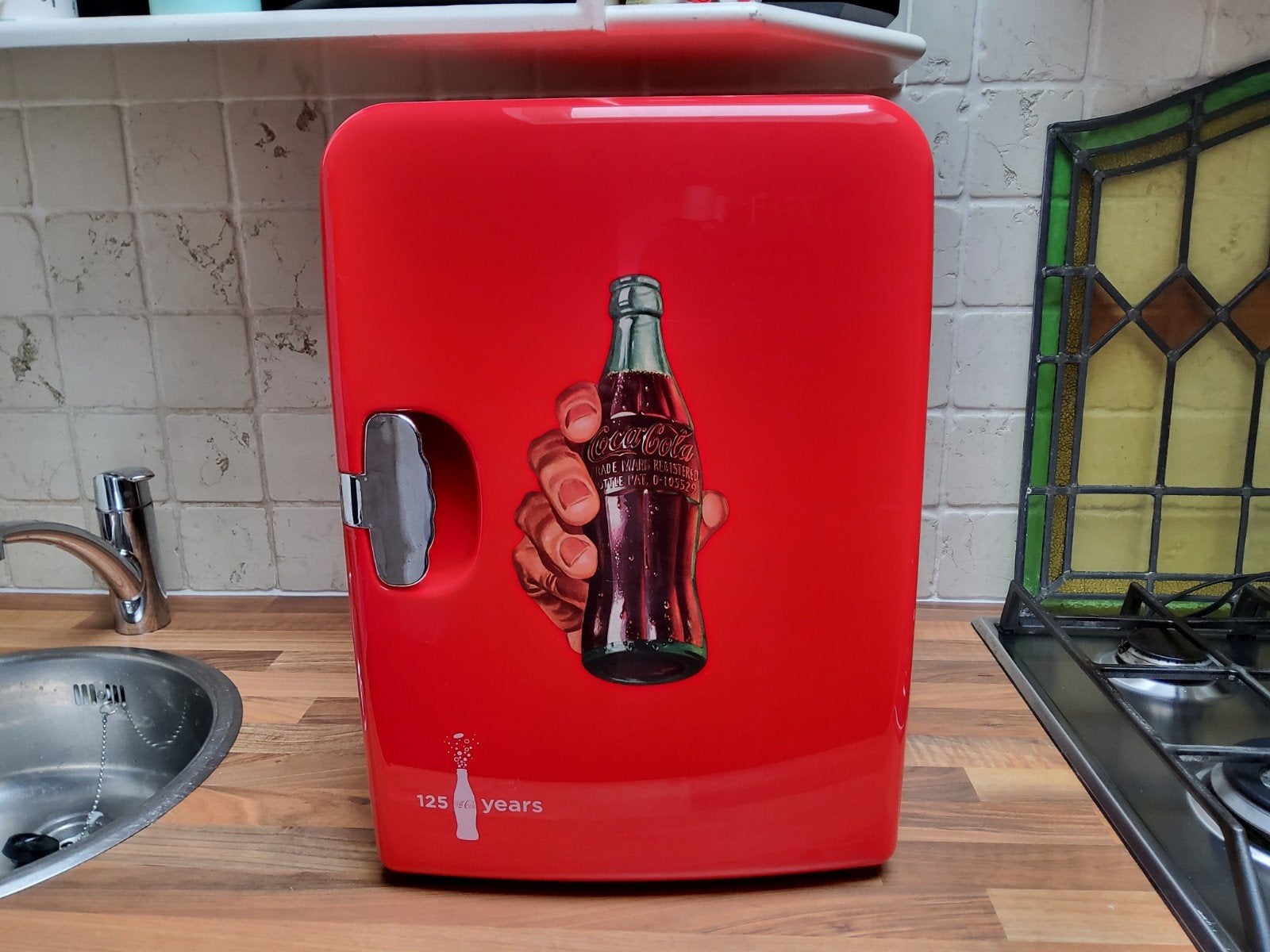 Coca-Cola 125 jaar Mini Koelkast, Verzamelen, Ophalen of Verzenden, Zo goed als nieuw, Overige typen