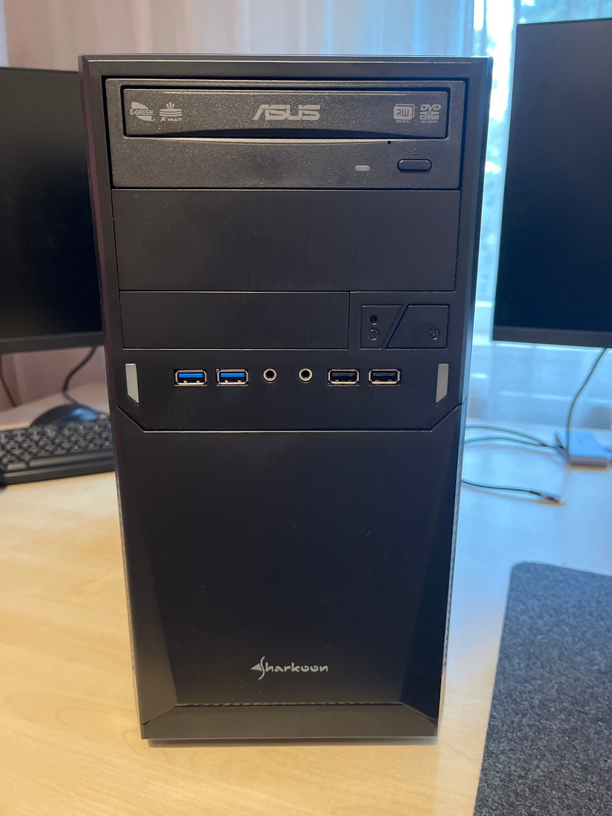 Sharkoon PC met Intel i5-4440, 8GB RAM, + monitor, Ophalen, HDD, 8 GB, Nieuw