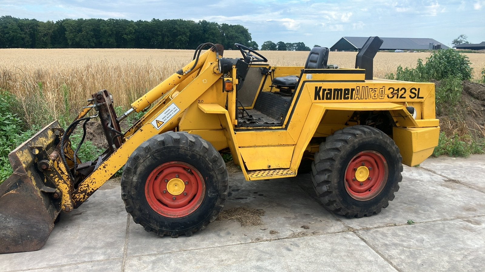 Kramer 312 shovel, Ophalen, Gebruikt