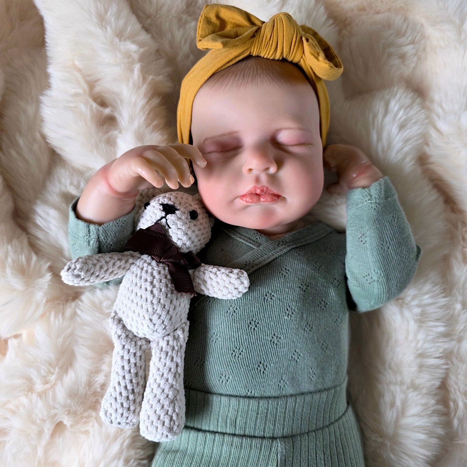 Reborn baby pop Katie - 50 cm - Incl. outfit en accessoires, Shenzhen Weihengnuo Information Technology Co., Ltd., Ophalen of Verzenden