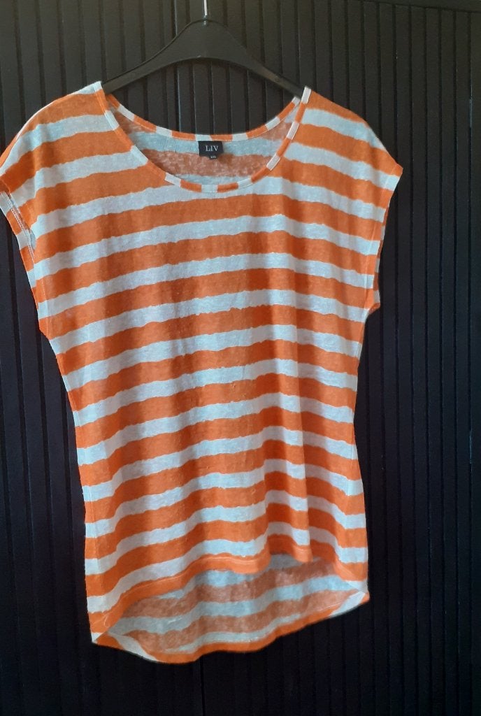 Dames Shirt, Maat 46/48 (XL) of groter, Oranje, Ophalen of Verzenden, Zo goed als nieuw
