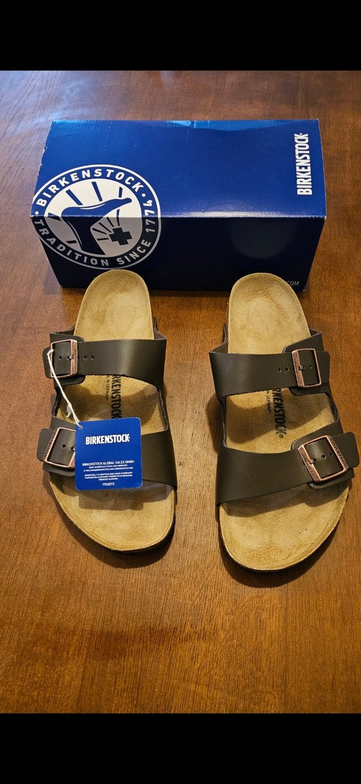 Birkenstock Arizona Dark Brown, Ophalen of Verzenden, Nieuw, Bruin, Sandalen