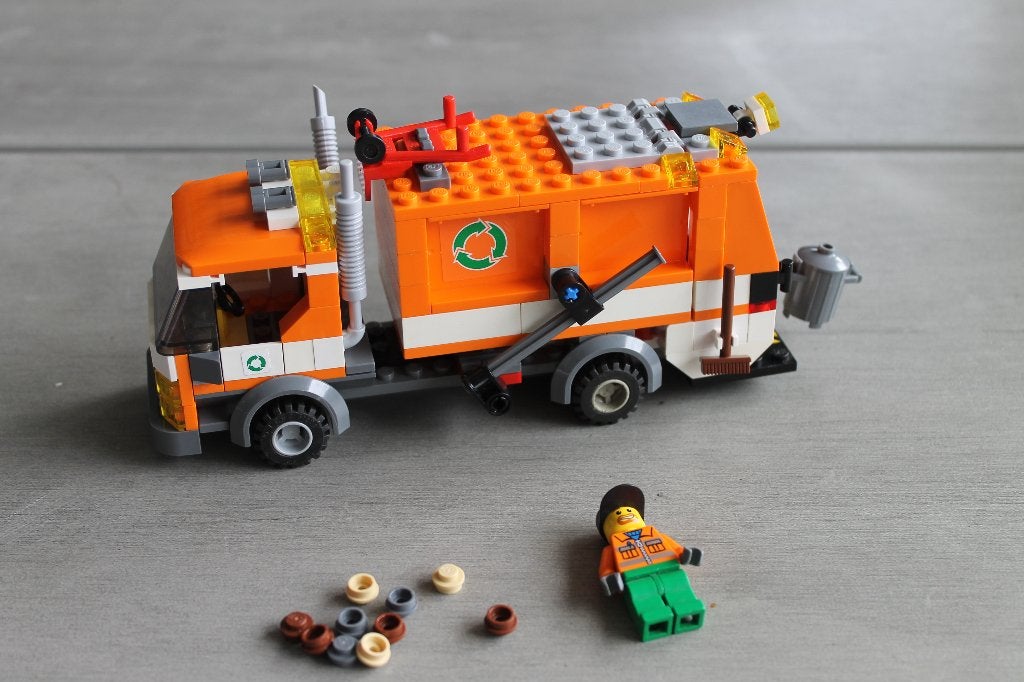 lego city vuilniswagen 7991, Lego, Ophalen of Verzenden, Complete set, Compleet