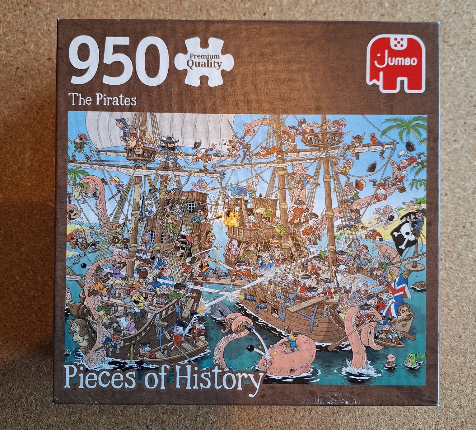 De Piraten - Pieces of History puzzel 950 stukjes COMPLEET, Hobby en Vrije tijd, Denksport en Puzzels, Ophalen of Verzenden, 500 t/m 1500 stukjes