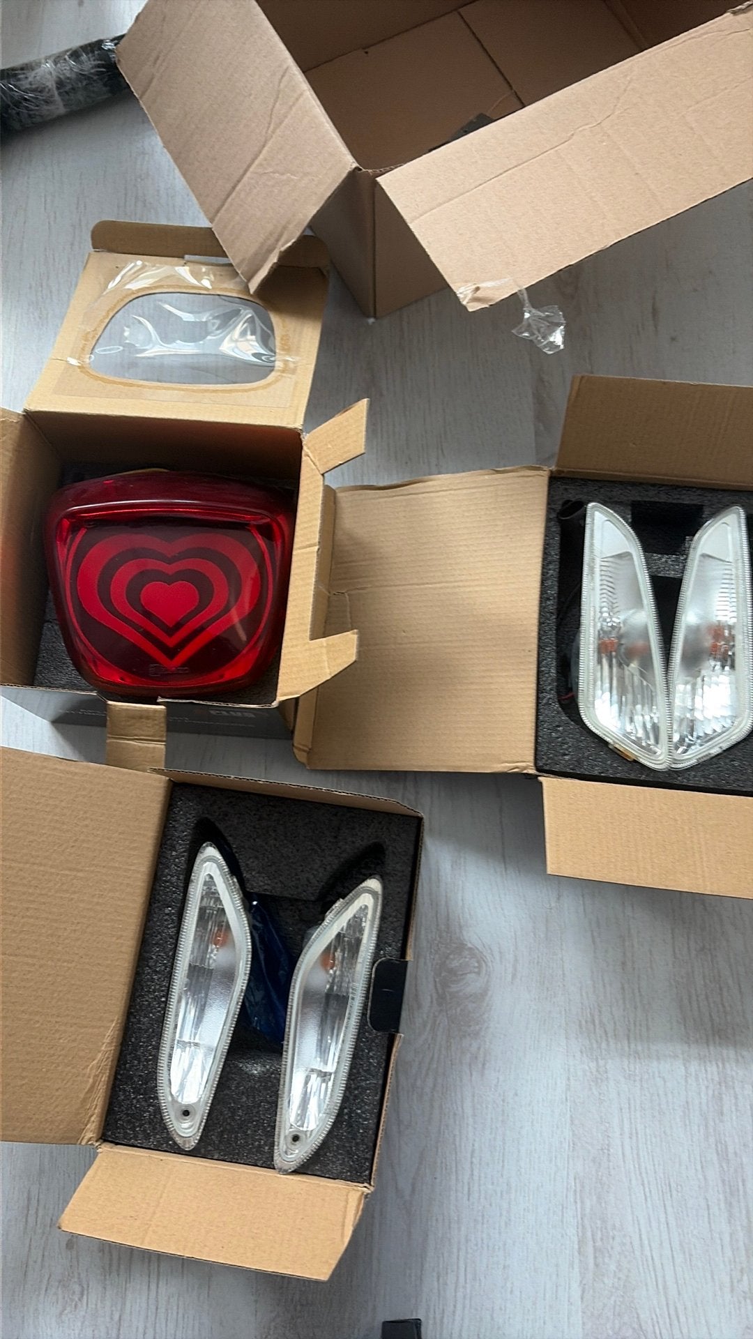 Vespa sprint lichten set, Ophalen