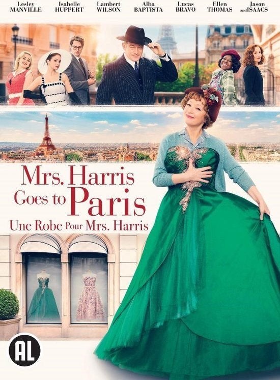 DVD MRS. HARRIS GOES TO PARIS ISABELLE HUPPERT LESLEY MANVIL, Verenigd Koninkrijk, Verzenden, Alle leeftijden, Avontuur