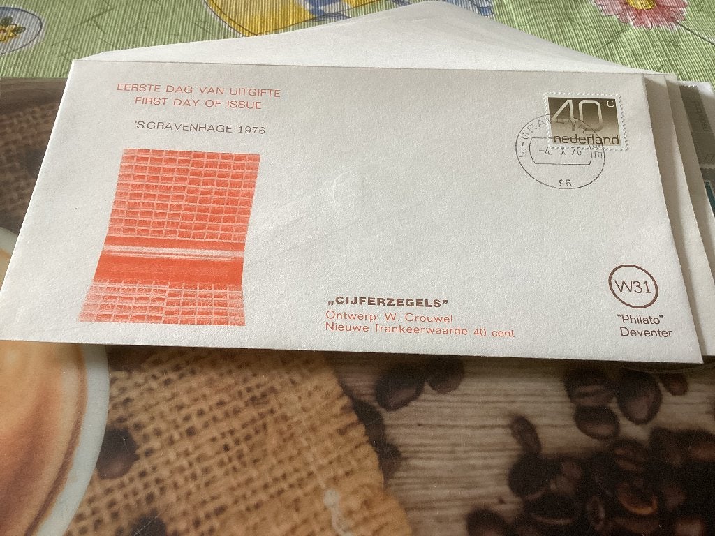 No4669 Philato W31 Heb ook Nederland jaargangen fdc 1963 tm, Ophalen of Verzenden, Onbeschreven, Nederland