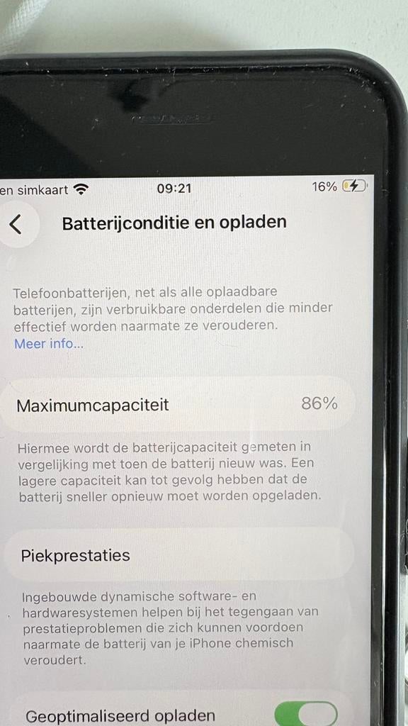 Iphone se 2022 64 gb, Telecommunicatie, Mobiele telefoons | Apple iPhone, Gebruikt, Zwart, Ophalen of Verzenden, 87 %