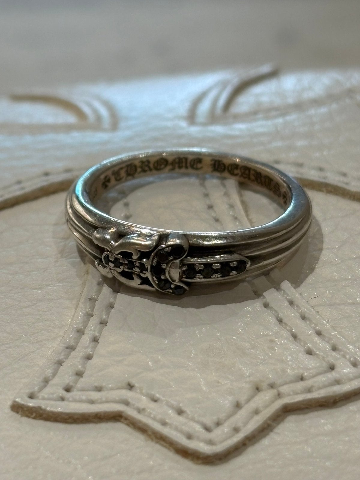 Chrome Hearts Baby Dagger black diamant US8, Sieraden, Tassen en Uiterlijk, Ophalen of Verzenden