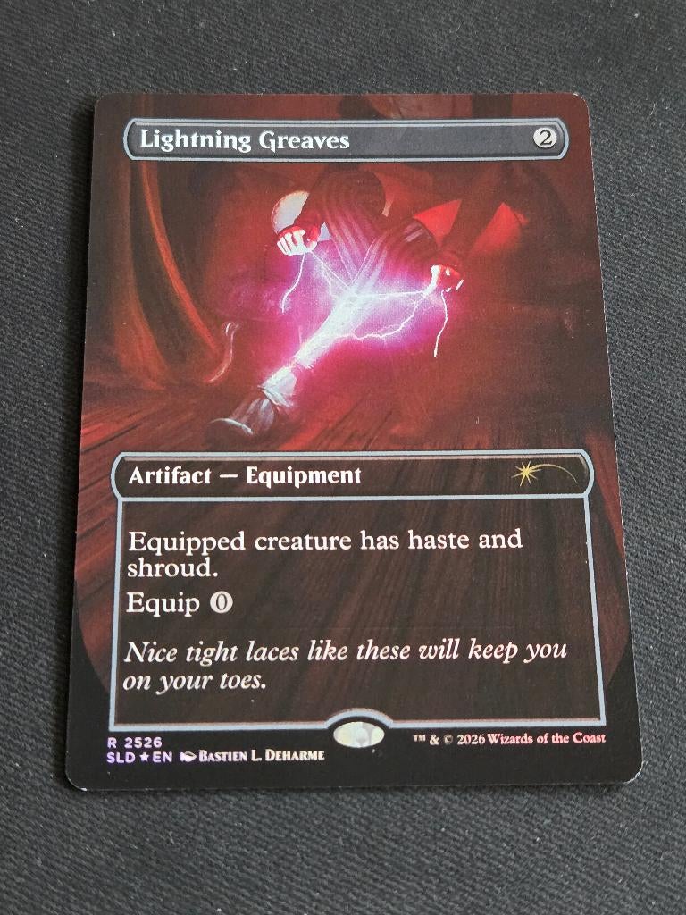Lightning Greaves (foil), Hobby en Vrije tijd, Verzamelkaartspellen | Magic the Gathering, Ophalen of Verzenden, Zo goed als nieuw