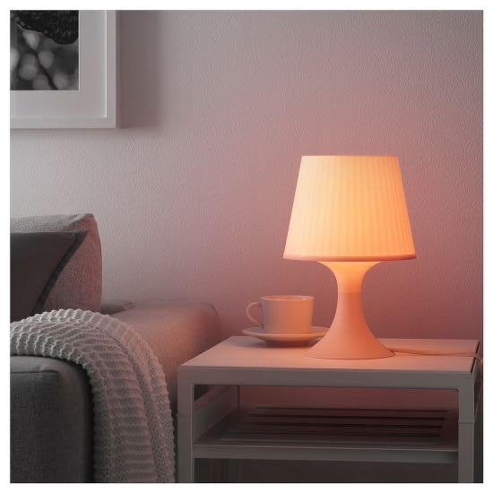 IKEA Lampa Tafellamp Roze - Zo goed als nieuw, Kunststof, E14 (klein), Ophalen of Verzenden, IKEA