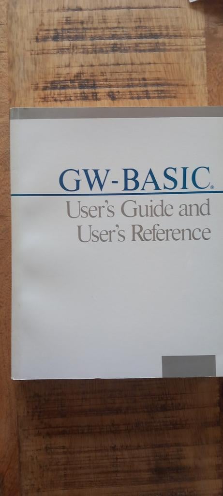 GW-BASIC Gebruikershandleiding en Referentie, Boeken, Ophalen of Verzenden