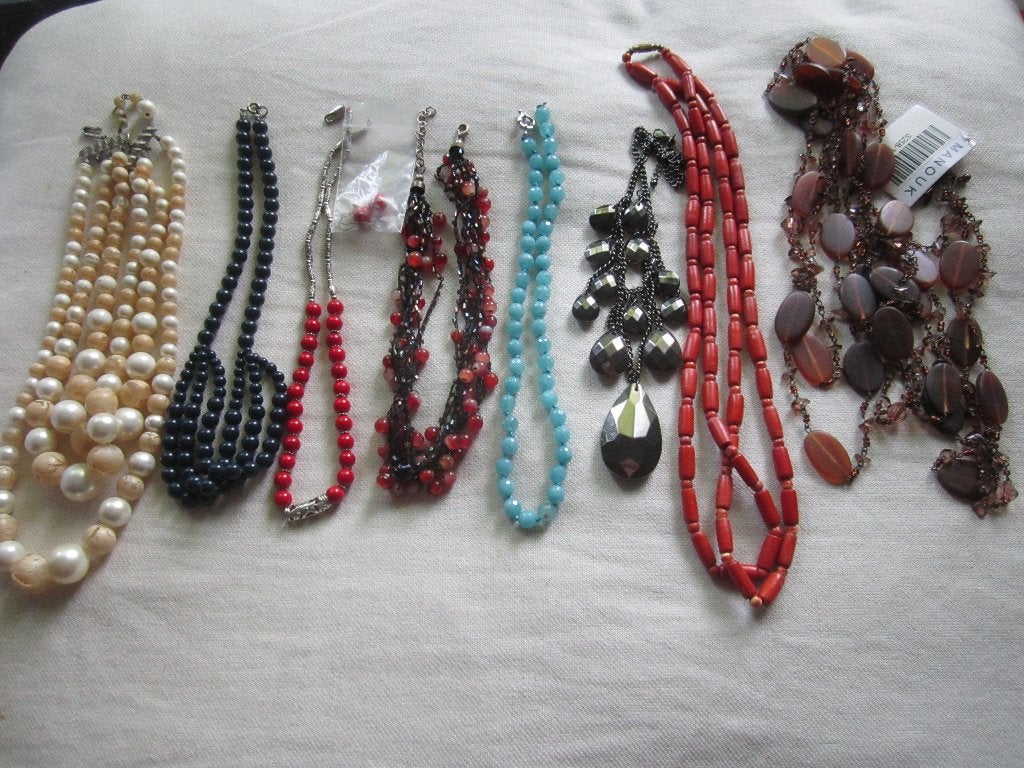 4.  Oude en vintage kettingen, bieden, Ophalen, Gebruikt, Overige kleuren, Overige materialen