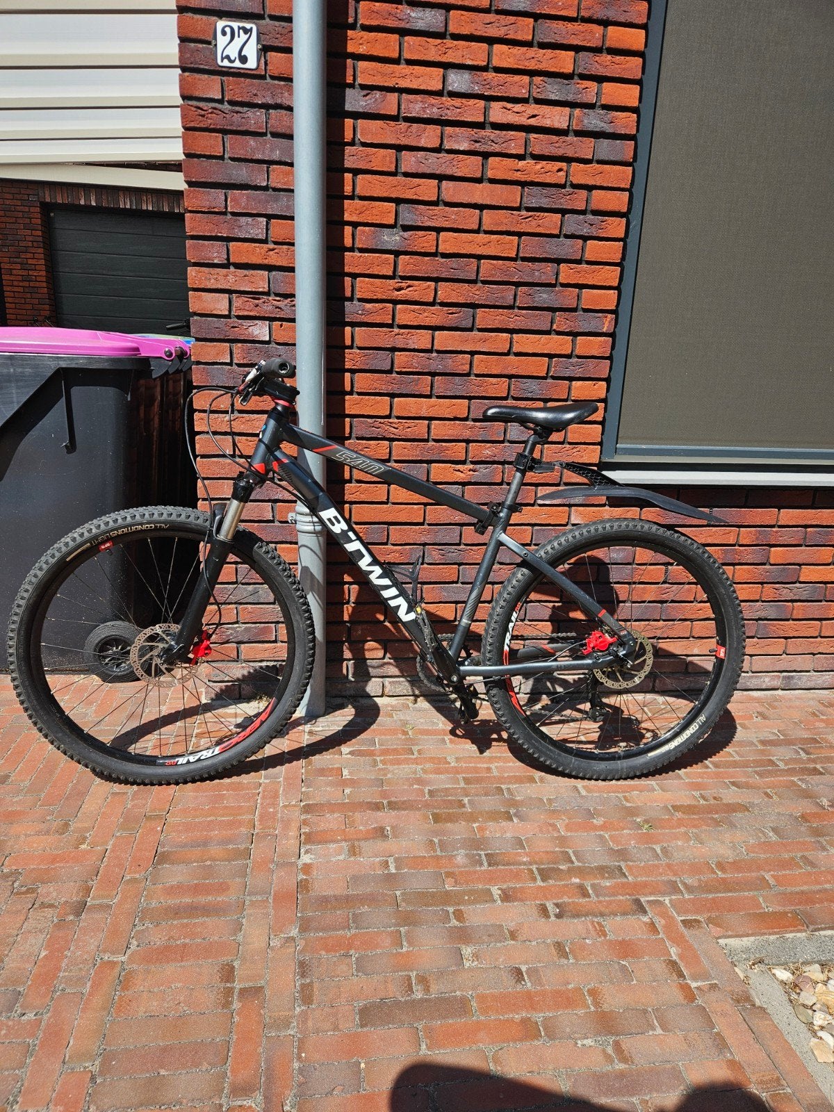 B'Twin Rockrider 540, 20 inch of meer, Gebruikt, Versnellingen, Schijfrem