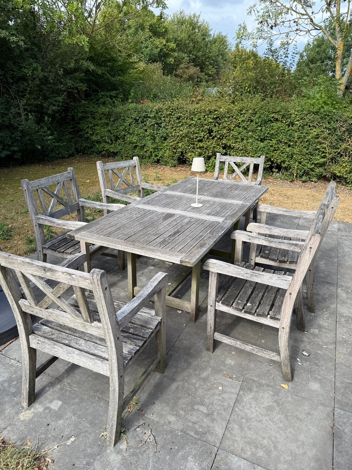 Nette tuinset, Ophalen, Gebruikt, 6 zitplaatsen, Tuinset