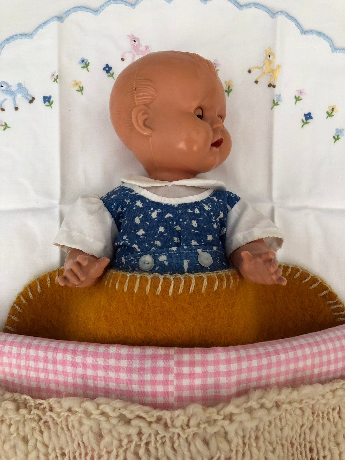 Poppenspul / Dekentje / Dekje / Sprei~Handwerk, Ophalen of Verzenden, Zo goed als nieuw, Poppenhuis