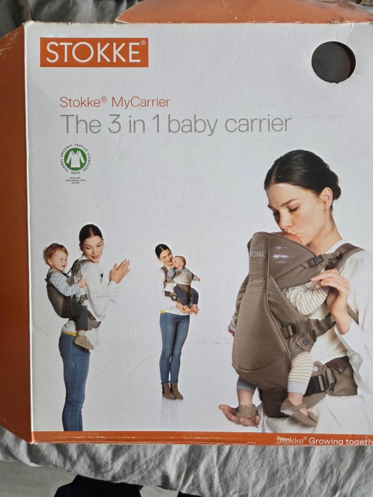 Stokke MyCarrier 3-in-1 draagzak, Kinderen en Baby's, Babydragers en Draagdoeken, Zo goed als nieuw, Buik, Rug of Zij, Draagzak