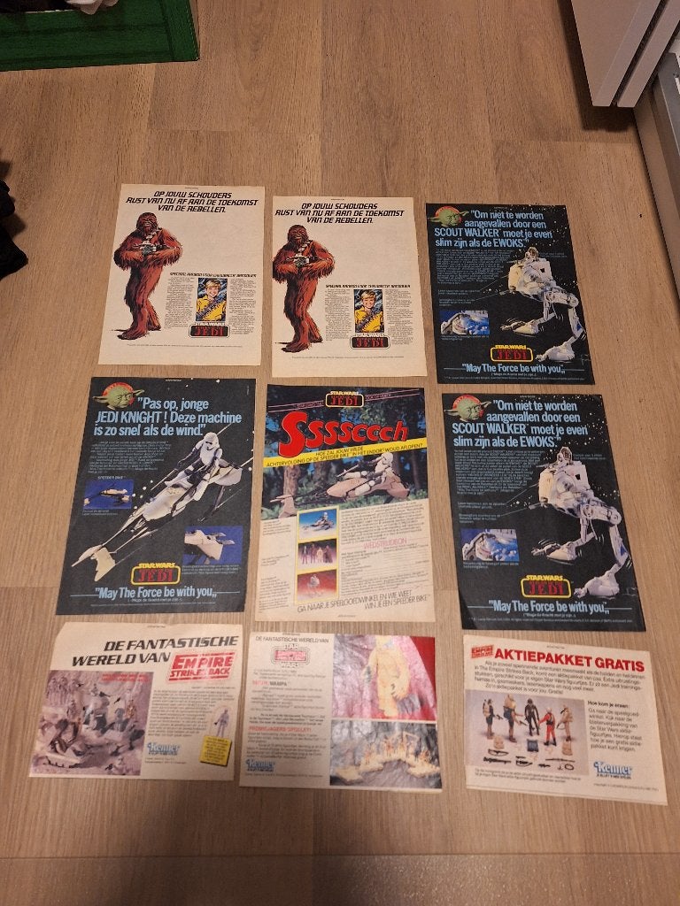 Star Wars Nederlandse Clipper Kenner advertenties jaren 80, Verzamelen, Star Wars, Ophalen of Verzenden, Zo goed als nieuw, Actiefiguurtje