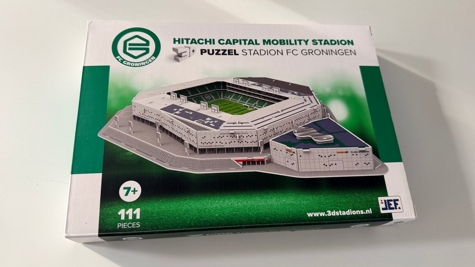 Nieuw: 3D Puzzel Stadion FC Groningen Euroborg, Ophalen, Meer dan 50 stukjes, Nieuw, 6 jaar of ouder