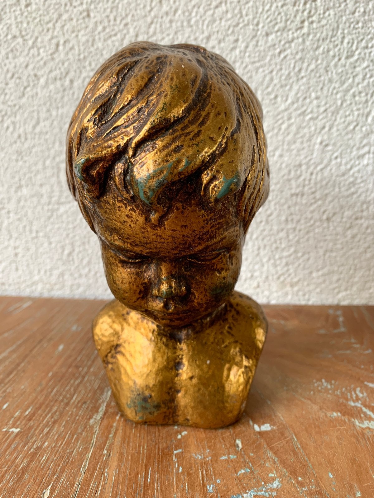Vintage goudkleurige buste Gebroeders van Paridon, Ophalen of Verzenden