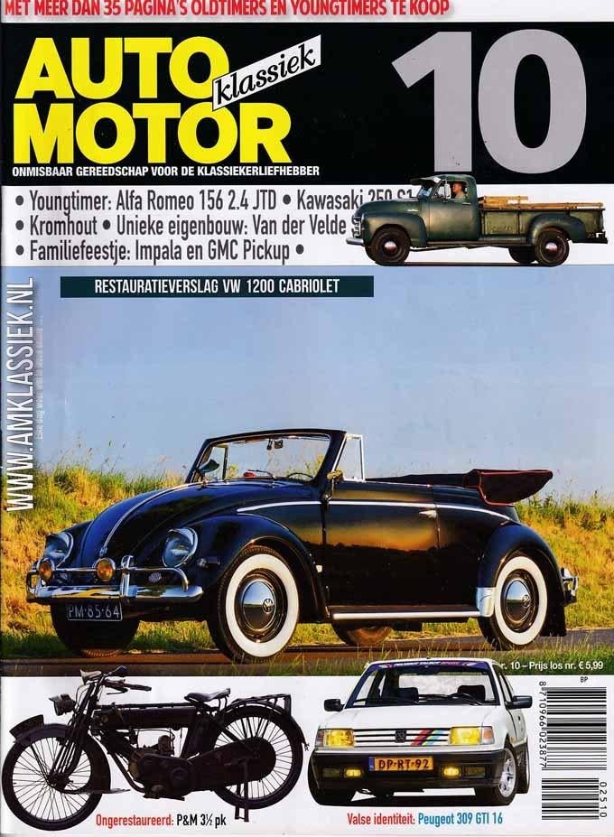 AMK 10 2025 : VW Kever Cabriolet - Peugeot 309 GTI 16V - GMC, Boeken, Ophalen of Verzenden, Gelezen, Algemeen