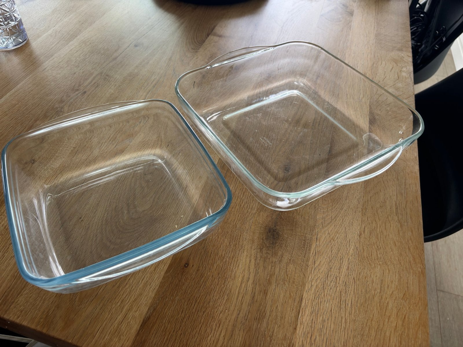 2 IKEA glazen ovenschalen, IKEA, Ophalen of Verzenden, Glas, Overige typen
