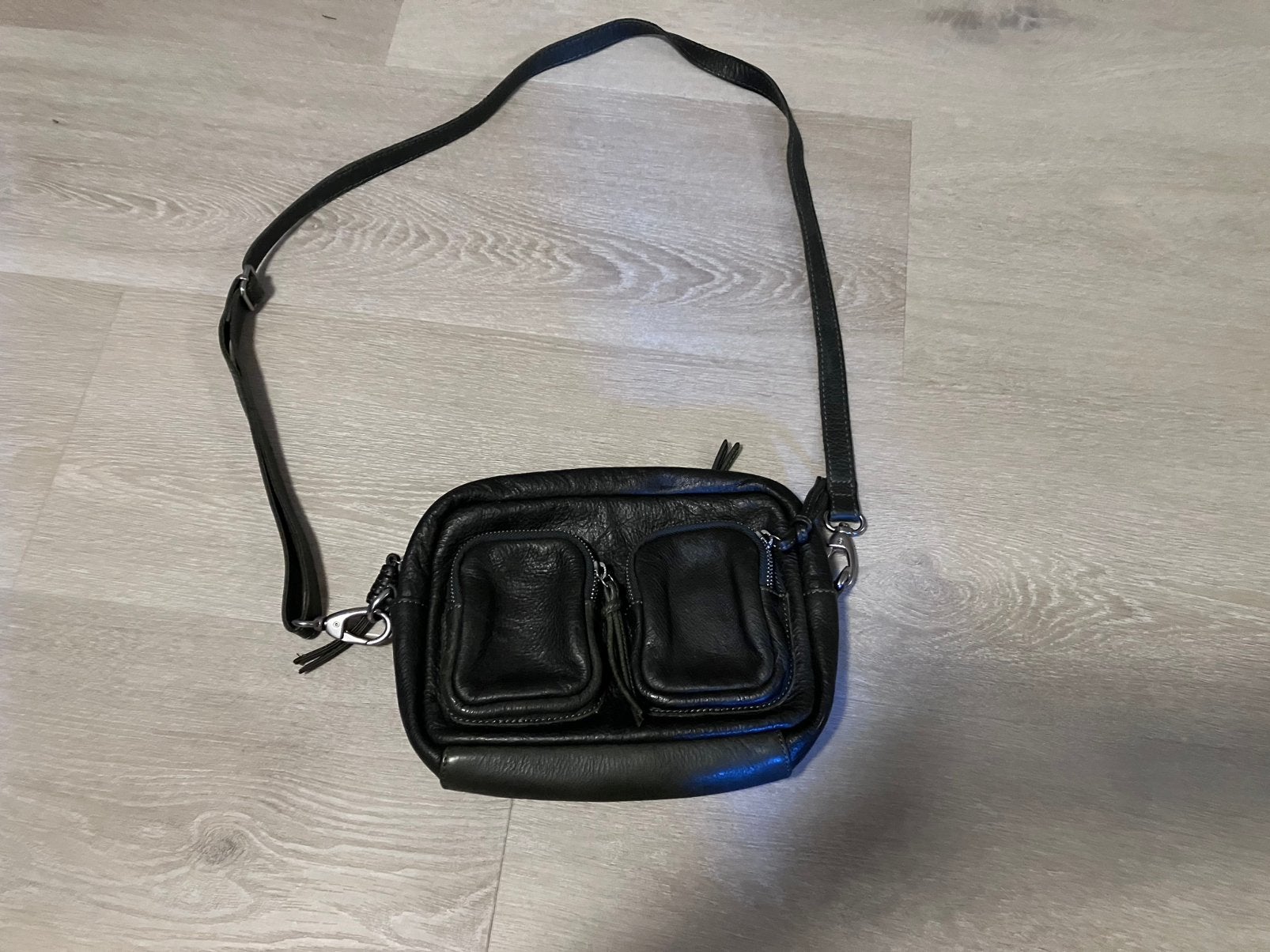 Cowboys bag - leer - schoudertas - donkergroen, Sieraden, Tassen en Uiterlijk, Ophalen of Verzenden, Zo goed als nieuw, Groen
