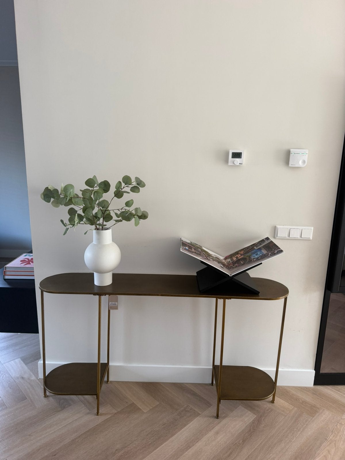 BePureHome Federal sidetable / wandtafel – Antique Brass, Ophalen, Zo goed als nieuw, 25 tot 50 cm, 50 tot 100 cm
