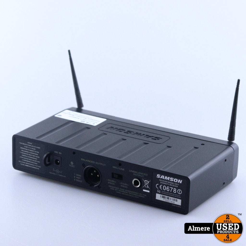Samson CR77 Airline77 Draadloos Receiver | Nette staat, Flex Ltd., Gebruikt, https://flex.com/contact-us, Nobelstraat 10, 5807 GA Oostrum LB, Limburg, Nederland