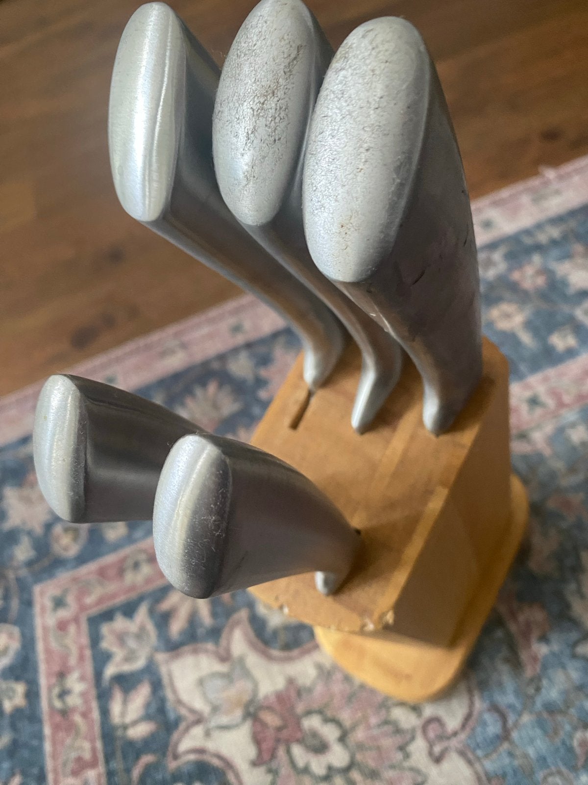 Messenblok met 5 messen - Haute Cuisine, Verzenden, Hout, Overige typen, Gebruikt