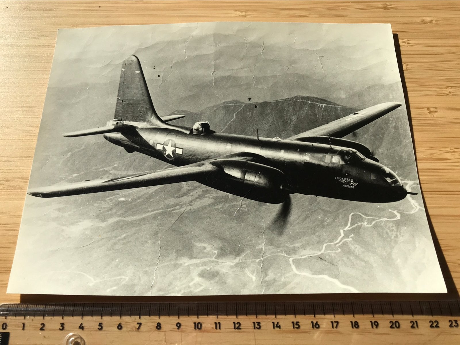 Lockheed P2V Neptune prototype Marine vliegtuig Luchtvaart, Verzamelen, Ophalen of Verzenden, Zo goed als nieuw, Kaart, Foto of Prent