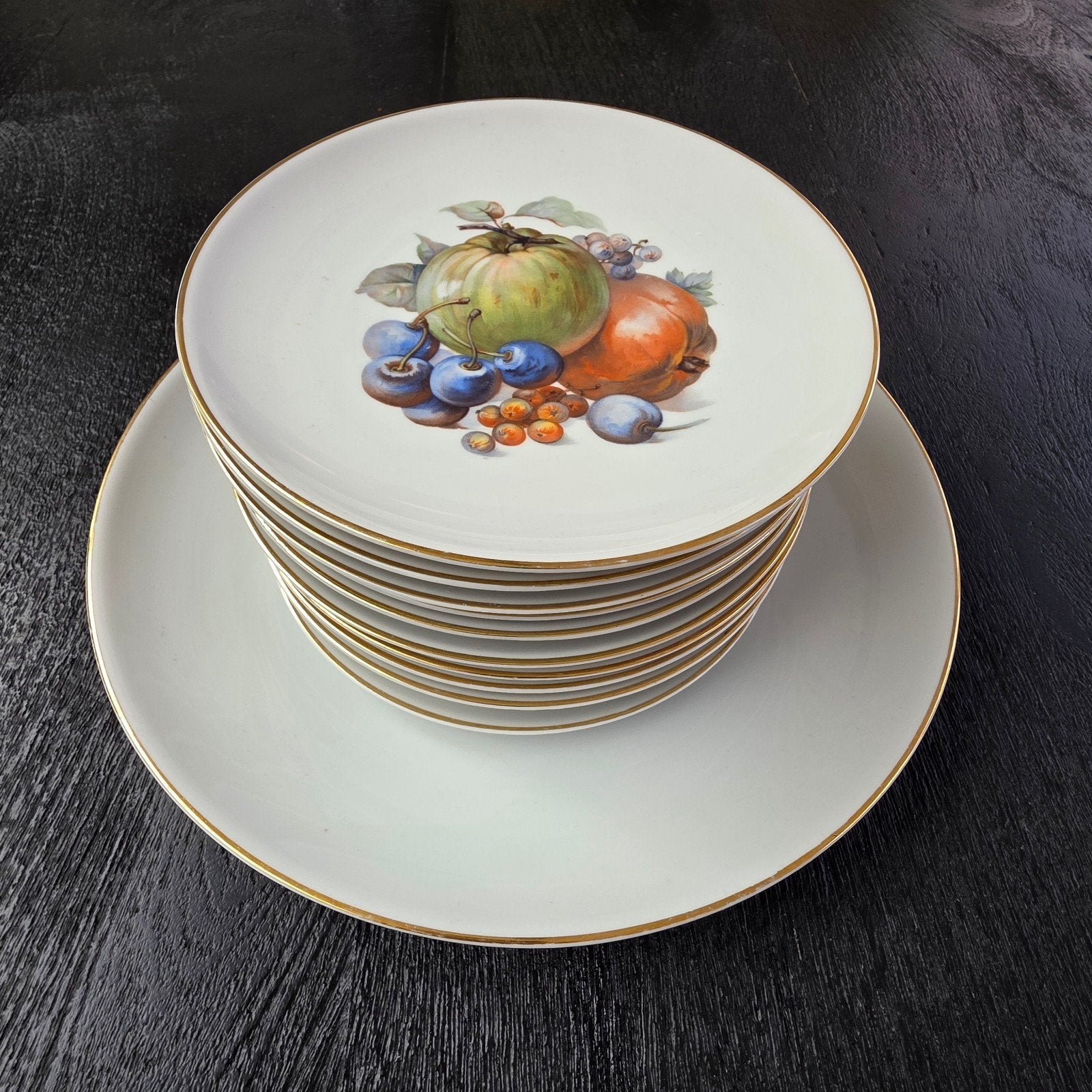 Prachtig 13-delig compleet gebakservies van HUTSCHENREUTHER, Antiek en Kunst, Antiek | Servies compleet, Ophalen