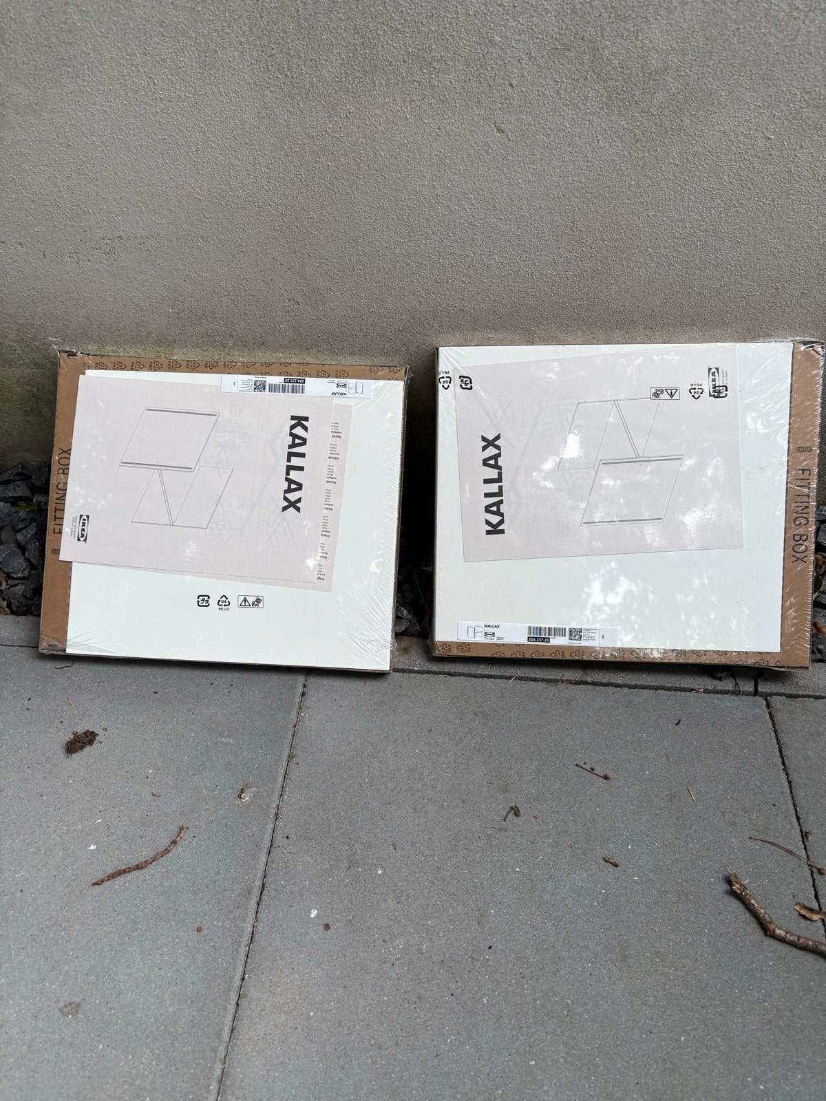Nieuwe IKEA KALLAX inzet met deur, wit (2 stuks), Huis en Inrichting, Ophalen, Eu, Eu, Nieuw