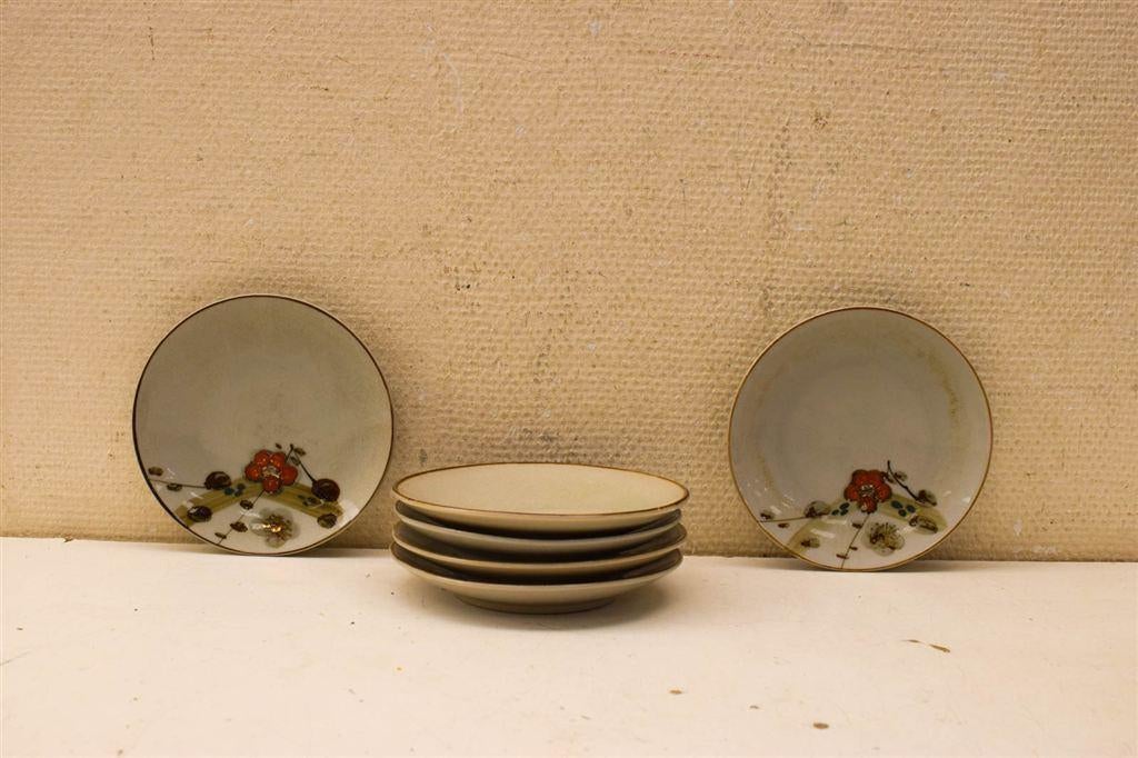 6 stuks porseleinen bordjes 46767, Gebruikt, Ophalen of Verzenden, Bord(en), Wedgwood