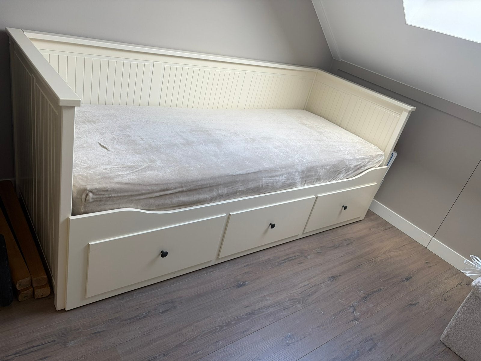 Ikea Hemnes bed (zonder matras), Ophalen, Zo goed als nieuw, Tweepersoons, 80 cm