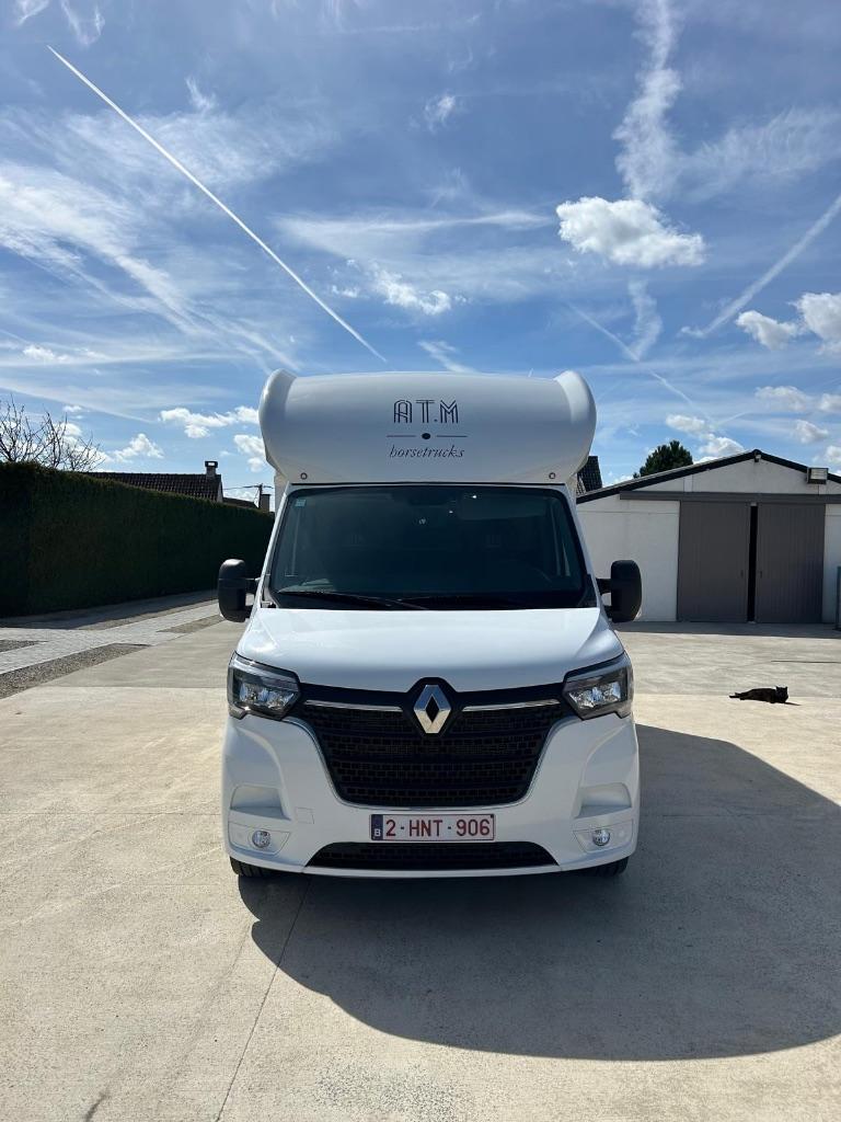 Paarden camionette Renault Master, Ophalen, Zo goed als nieuw, Overige materialen, 2-paards trailer