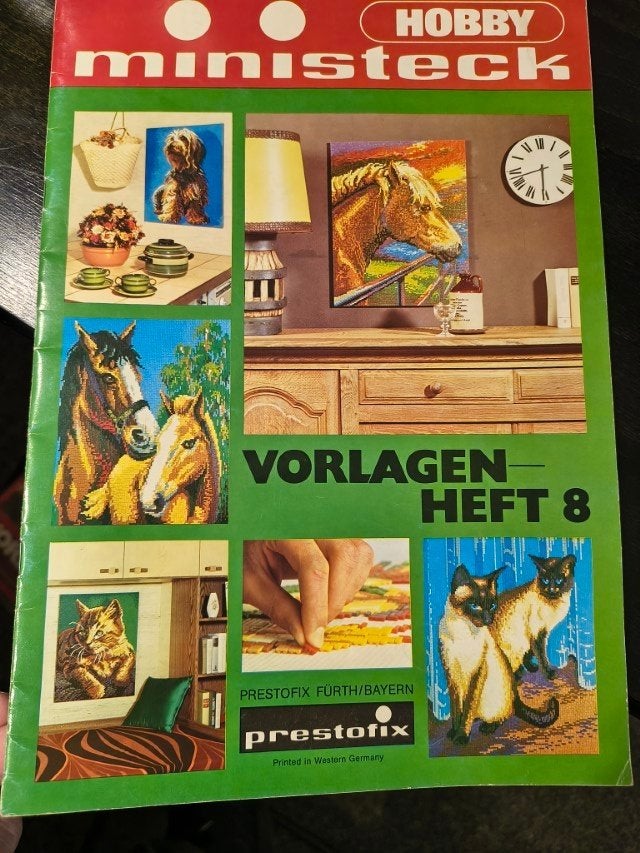 * Ministeck Prestofix Vorlagen heft 8 Dieren – 1981 (1) *, Verzenden, Gebruikt, Voorbeeldboek