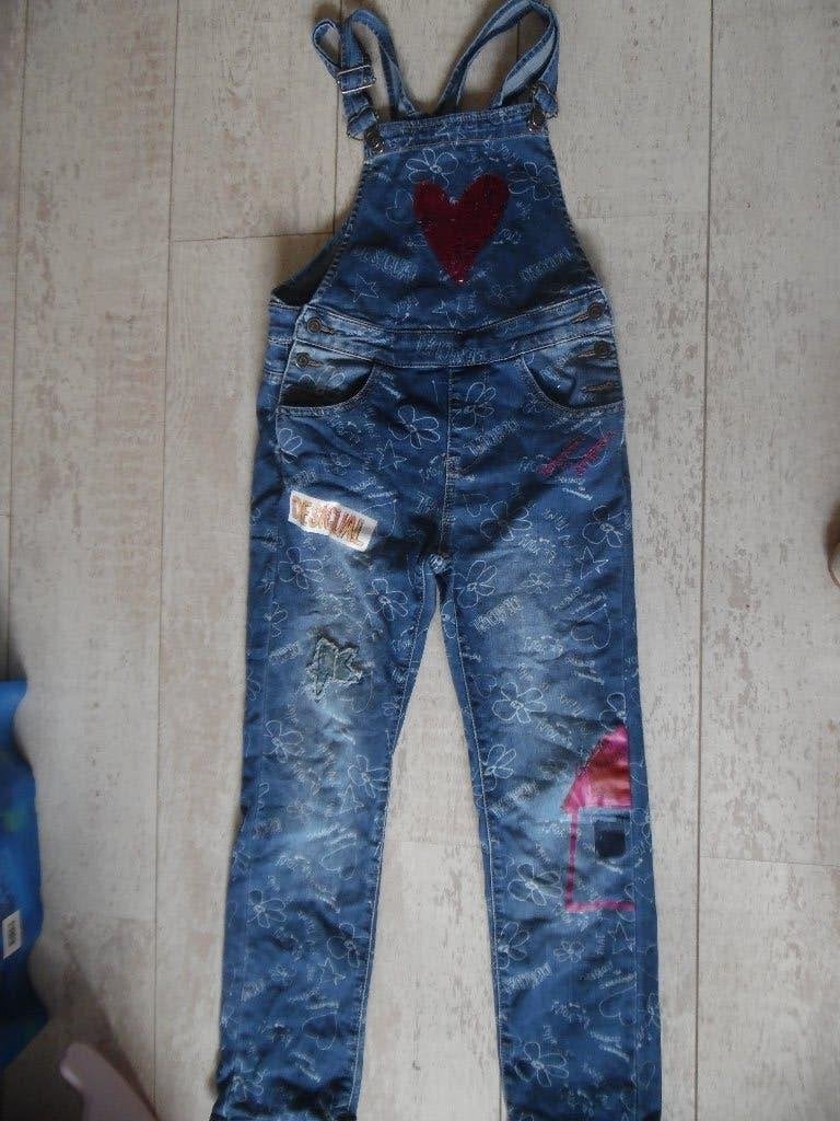 DESIGUAL Tuinbroek Als Nieuw maat 146-152, Kinderen en Baby's, Kinderkleding | Maat 146, Broek, Desigual, Meisje, Ophalen of Verzenden