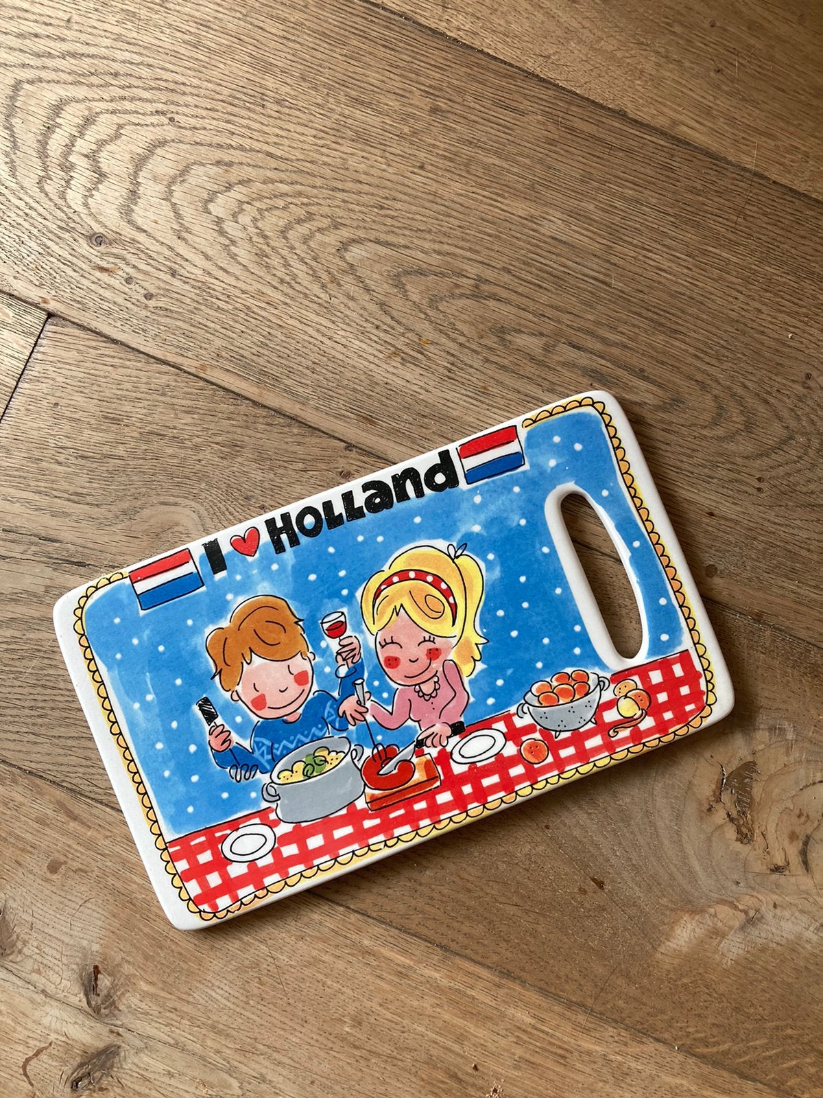Blond Amsterdam Unox plankje keramiek winter, Blond Amsterdam, Snij-/serveerplank, Nieuw, Ophalen of Verzenden