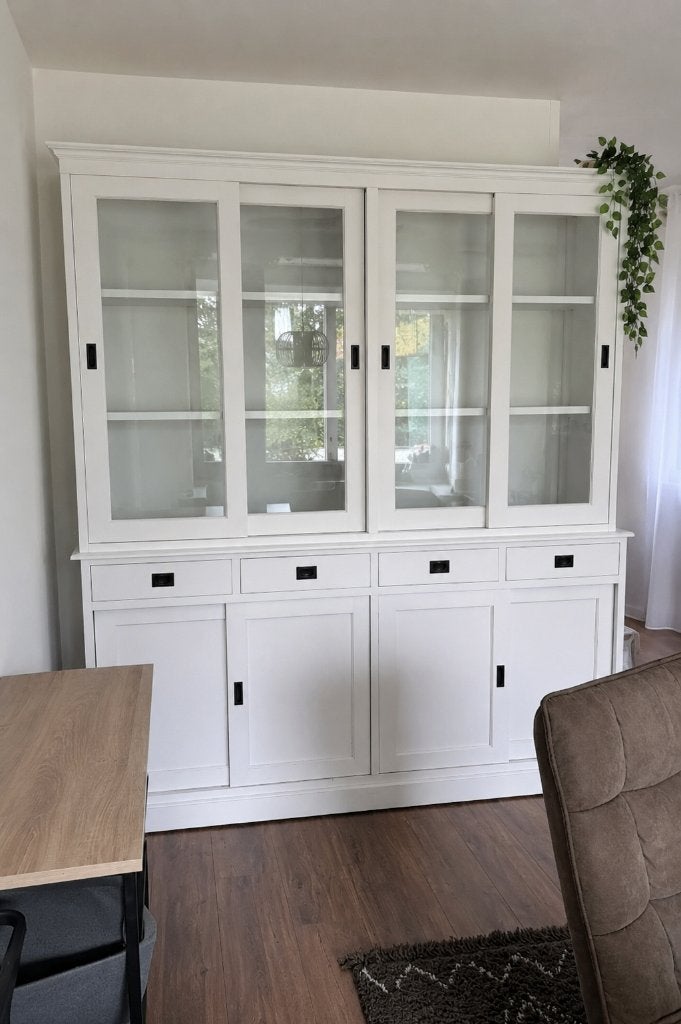 Buffetkast winkelkast vintrinekast servieskast, Huis en Inrichting, Kasten | Buffetkasten, Ophalen, Gebruikt, Met deur(en), 200 cm of meer