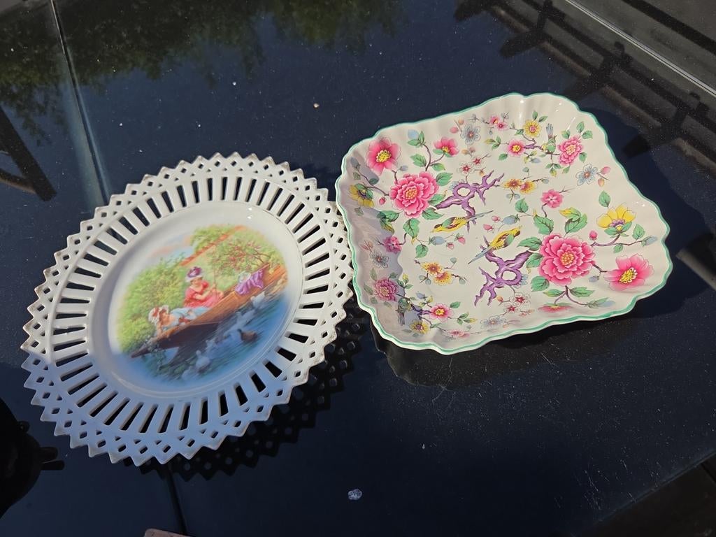 Vintage schalen /sierbordjes, Ophalen of Verzenden, Zo goed als nieuw