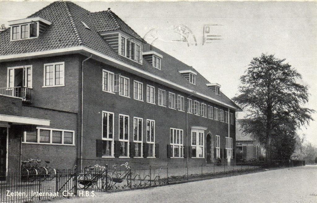 Zetten, Internaat Vhr. H.B.S. - 1977 gelopen, Verzamelen, Ophalen of Verzenden, 1960 tot 1980, Gelopen, Gelderland