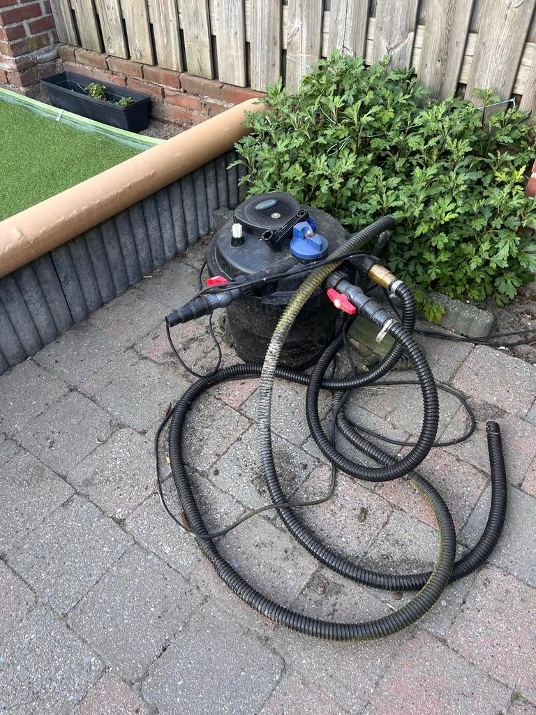 Complete Vijverpomp met filter en slangen, Ophalen, Gebruikt, Elektrisch, Overige typen
