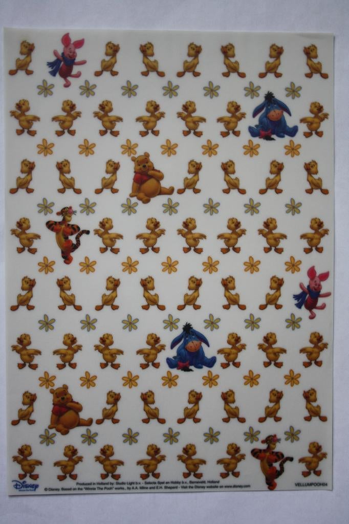 6 stuks Vellum knipvellen beertjes 7345, Ophalen of Verzenden, Nieuw, Kind, Knipvel