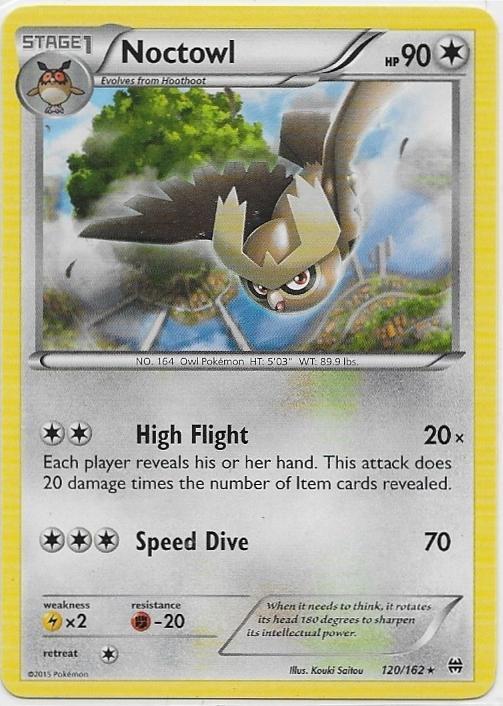 Breakthrough,  Noctowl [rare] 120/162, Verzenden, Nieuw, Losse kaart