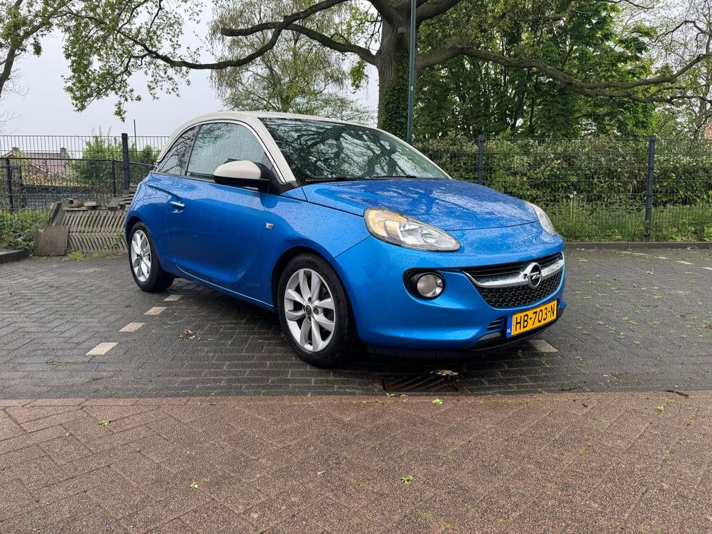 Opel ADAM 1.0 Turbo Start/stop 90PK 2015 Blauw, Voorwielaandrijving, 40 €/maand, 1041 kg, Origineel Nederlands