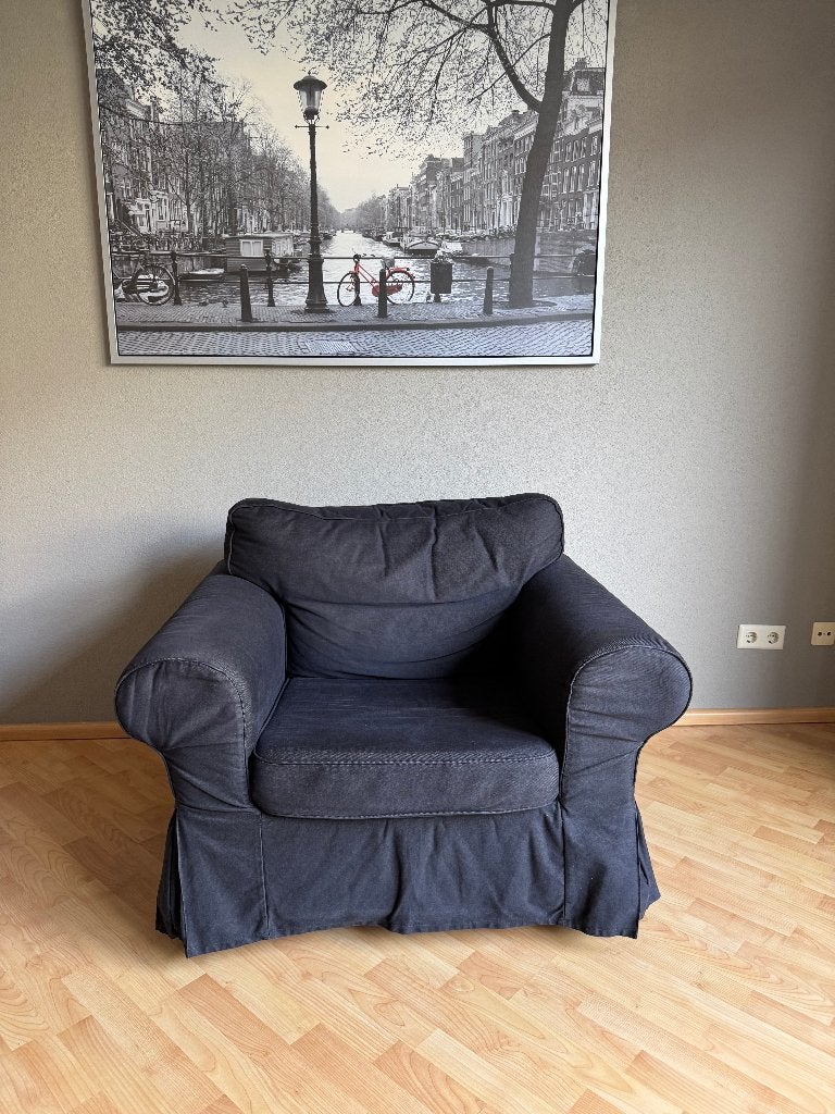 IKEA EKTORP Fauteuil, Ophalen, Gebruikt, 75 tot 100 cm, Tijdloos