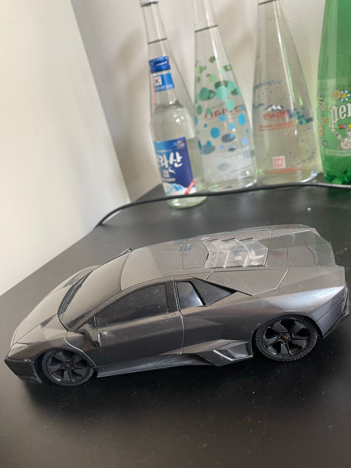 Lamborghini Reventon modelauto - Grijs, Ophalen of Verzenden, Zo goed als nieuw, Auto, Overige merken