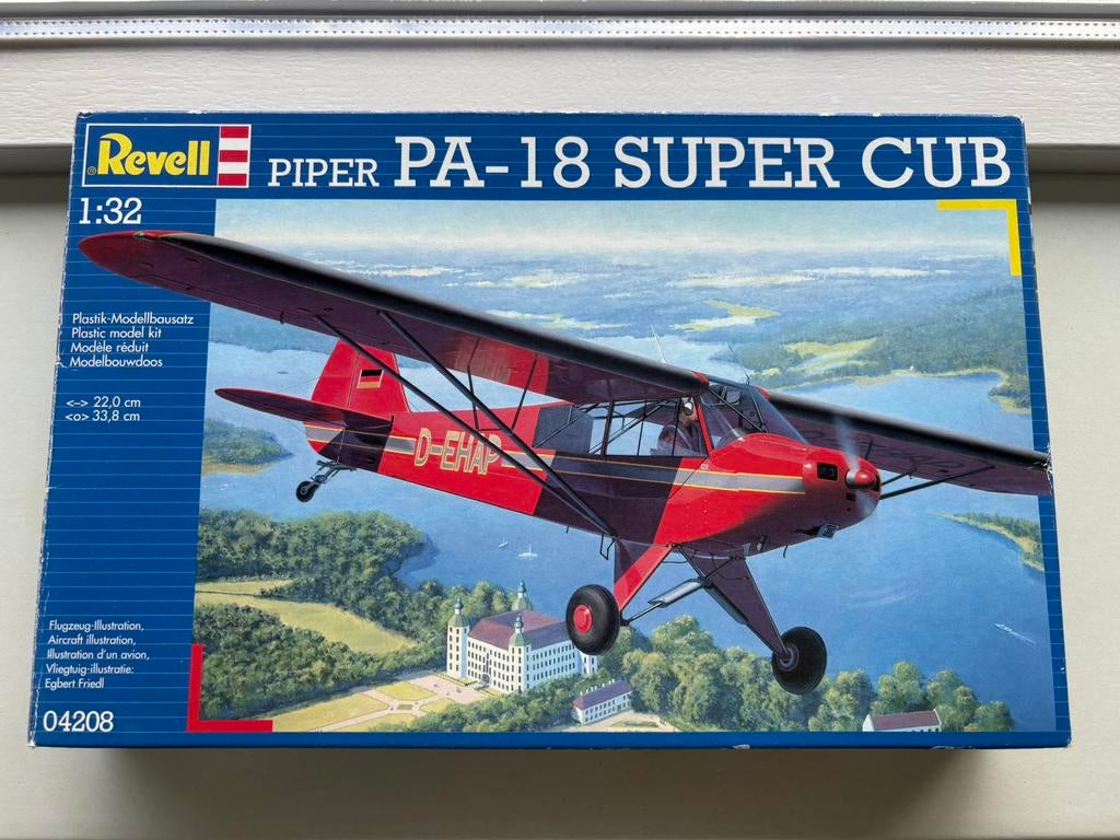 Revell Piper PA-18 Super Cub 1:32 modelbouw kit (04208), Ophalen of Verzenden, Zo goed als nieuw, Groter dan 1:72, Revell